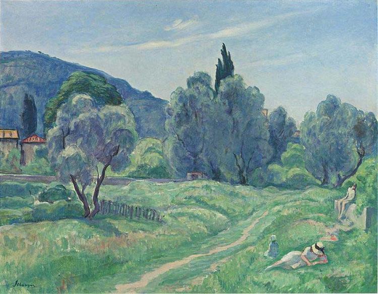 Henri Lebasque Prints Olive Trees in Afternoon at Cannes Germany oil painting art